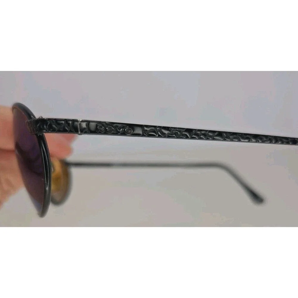 Vintage Men’s Revo 1111 /011 Python Sunglasses Black Python Pattern Frame